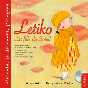 couverture livre CD  LETIKO LA FILLE DU SOLEIL