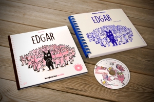 Edgar, livre CD avec transcription braille et gros caractères