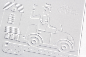 Pile Poil! - illustration en relief, embossage braille