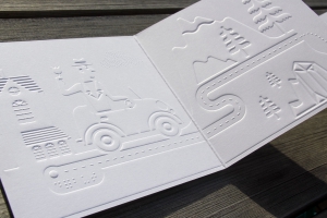 Pile Poil! - livre carré gaufré avec braille