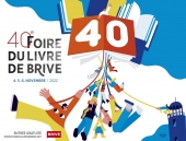 40e édition de la Foire du livre de Brive Affiche de la Foire du livre de Brive édition 2022