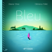 Bleu quitte sa terre natale pour fuir la guerre et retrouver son papa 1ère de couverture du livre audio BLEU