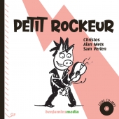 Première de couverture du livre sonore "Petit Rockeur".