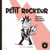 Petit rockeur, livre punk pour enfants. Première de couverture du livre sonore "Petit Rockeur".