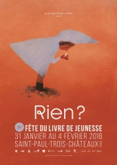 Affiche de la Fête du livre jeunesse 2018 de Saint-Paul-Trois-Châteaux