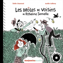 Les drôles de voisins de Roseline Semelle - livre CD